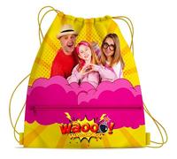 Salvo & Giorgia - Zainetto a Sacca per Bambini 34x40 cm | Borsa Leggera con Lacci, Perfetta per Scuola, Sport e Tempo Libero