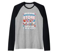 Salvo Gli gnomi, Non Sono Un accaparratore, Un Eroe, Giardiniere, Amante del Giardino Maglia con Maniche Raglan