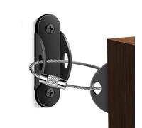 Salyeeluly Cinghie di sicurezza per mobili, Cinghie da parete per mobili di sicurezza per bambini,Kit antiribaltamento per cassettiera in metallo - Connettore a muro per staffa di sicurezza per