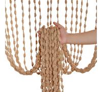 Salyeeluly di perle per porta del balcone, con perline in legno, per porta del balcone, per esterni, con, 100 x 200 cm