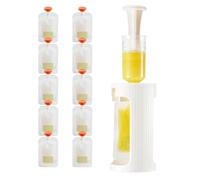 Salyeeluly Porta buste senza spremere, buste riutilizzabili per alimenti per bambini - Stazione di compressione creativa | Riempitore per purea di frutta spremuta senza schizzi di cibo, buste per