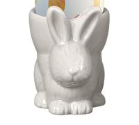 Salyeeluly Portauova di Pasqua, portauova di coniglietto - Porta uova sode da colazione in porcellana coniglietto,Portauova per la decorazione del centrotavola del tavolo da pranzo