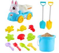 Salyeeluly Set di giocattoli - Sabbiera con stampi, secchio e pale | giocattolo per bambini - per bambini, ragazze, bambini e adulti, cortile, scuola, asilo, casa,