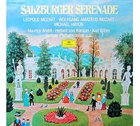 Salzburger Serenade. Mozart Divertimento 1, 2, Serenade 7, 9, Leopold Mozart Sinfonia Burlesca, Sinfonia D-dur, Michael Haydn Konzert f?r Trompete und Orchester. 2 Vinyl LP. [Vinyl] Folfgang Mozart, Leopold Mozart, Michael Haydn.; Karajan, B?hm, Andre. an