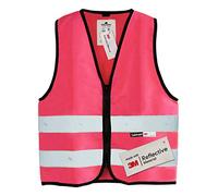 Salzmann Gilet catarifrangente per bambini con zip | 5 colori, da 1 a 18 anni | Realizzato con materiale riflettente 3M