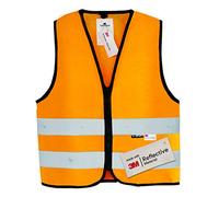 Salzmann Gilet catarifrangente per bambini con zip | 5 colori, da 1 a 18 anni | Realizzato con materiale riflettente 3M