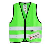Salzmann Gilet rifrangente per bambini - Realizzato con materiale catarifrangente 3M - Verde