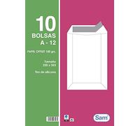 Sam A12 - Pack di 10 sacchetti con striscia di silicone