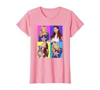 Sam And Cat Multiple Colorful Character Panels Maglietta, Donna, Rosa, S