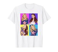 Sam And Cat Multiple Colorful Character Panels Maglietta, Uomo, Bianco, S