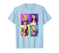 Sam And Cat Multiple Colorful Character Panels Maglietta, Uomo, Celeste, S