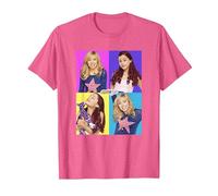 Sam And Cat Multiple Colorful Character Panels Maglietta, Uomo, Rosa mélange, 3XL
