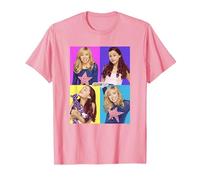 Sam And Cat Multiple Colorful Character Panels Maglietta, Uomo, Rosa, S