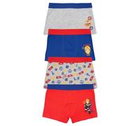 Sam - Boxer per ragazzi e bambini, confezione da 4, multicolore, 110-116