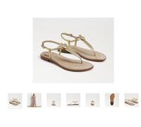 Sam Edelman Gigi Sigillo Oro Boa Caviglia Sandalo con Cinturino Donna USA Taglie
