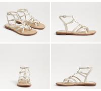 Sam Edelman Gwen Moderno Avorio Pelle Gladiatore Sandali Donna USA Taglie 6-10 /