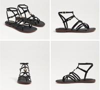Sam Edelman Gwen Nero Pelle Gladiatore Sandali Donna USA Taglie 6-10 / Nib