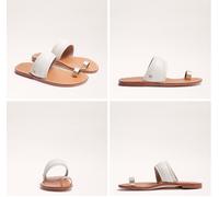 Sam Edelman Margit Moderno Avorio Toe Loop Sandalo Donna USA Taglie 6-10 / Nib