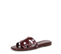 Sam Edelman Sandalo piatto Bay Donna, Merlot francese, 39 EU