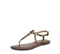 Sam Edelman Sandalo piatto Gigi Donna, Cipro Tan Leopard Multi, 41.5 EU