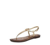 Sam Edelman Sandalo piatto Gigi Donna, Pelle Ambra Oro, 37.5 EU