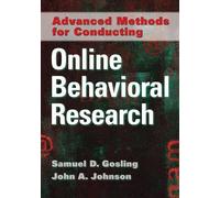 Sam Gosling Advanced Methods for Conducting Online Behavioral (Copertina rigida)