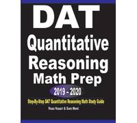 Sam Mest Reza Nazar DAT Quantitative Reasoning Math Prep 2019 - 202 (Tascabile)