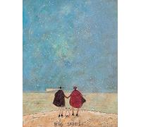 Sam Toft WDC100016 - Stampa su tela Big Skies, multicolore, 60 x 80 cm