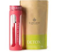 Samadhi - Bottiglia con infusore e tè detox gourmet dal Portogallo - 550 ml - Esperienza di tè verde ed erbe energizzanti