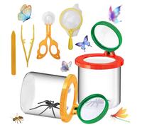 Samamoca 2 lenti di ingrandimento per bambini, per insetti e insetti, con lente d'ingrandimento per bambini, per esplorare la scienza e la natura