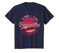 Samantha La Donna Il Mito la Leggenda Maglietta, Bambini, Navy, 2 Anni