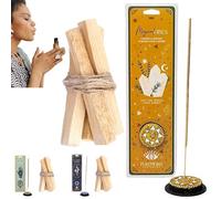 SamayZen - Incenso vibrazioni magiche con porta incenso + 4 bastoncini santo | Fragranze per la casa, energia mistica - Purifica il tuo spazio e anima con l'energia positiva della natura, Sahumerios