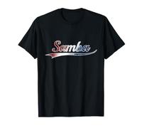 Samba Dance America Patriotic Red White And Blue Maglietta