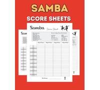 Samba Score Sheet: 120 Large Score Pads for Scorekeeping to Keep On Track All Scores for Card Game Lovers