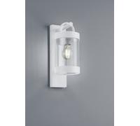 SAMBESI APPLIQUE DA ESTERNO LANTERNA CON SENSORE CREPUSCOLARE METALLO BIANCO H. 33CM 1 LUCE ATTACCO E27