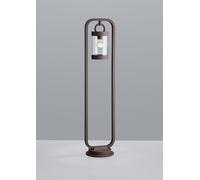 SAMBESI PALO ALTO LED DA ESTERNO LANTERNA CON SENSORE CREPUSCOLARE METALLO RUGGINE H. 100CM 1 LUCE ATTACCO E27