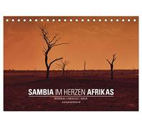 SAMBIA IM HERZEN AFRIKAS (Tischkalender 2026 DIN A5 quer), CALVENDO Monatskalender: Eine Reise durch das wilde Sambia