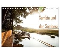 Sambia und der Sambesi (Tischkalender 2026 DIN A5 quer), CALVENDO Monatskalender: Sambia, der Name leitet sich von dem Fluss Sambesi ab, der durch das ... wie Tiere die Wasserversorgung vereinfacht.