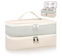 Sambois Custodia da viaggio per Shark Flex Style, custodia a doppio strato per accessori per asciugacapelli Shark SpeedStyle, borsa organizer in pelle PU impermeabile per styler Shark Airwrap (grigio