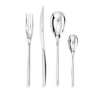 Sambonet Bamboo Set di Posate da 24 pz., Servizio, Coltello, Cucchiaio, Forchetta, Acciaio Inox, 52519-81