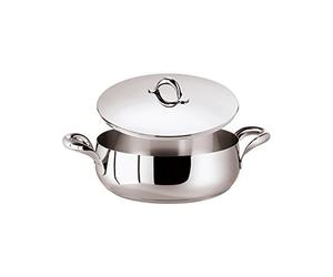 Sambonet Casseruola Bassa 2 Manici, Argento