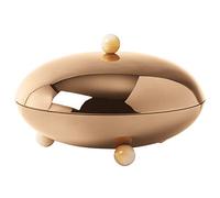 SAMBONET - Centrotavola Ø Cm 26 H Cm 16 Penelope Pvd Rum Base Resina Rosa Onice