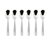 SAMBONET Cortina Cucchiaini Moka Caffè Set 6 Pezzi Posate Acciaio Inox