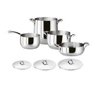 SAMBONET Kikka Batteria Set Pentole 7 Pezzi in Acciaio Inox