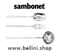 SAMBONET LINEA Q 52530-80 Set Posate a servire 3pz Acciaio Inox