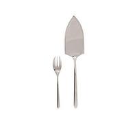 Sambonet Linear Forchette Dessertbesteck, Acciaio Inossidabile, Grigio