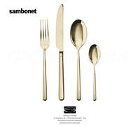 Sambonet - Linear Mirror Pvd Champagne - Set Posate 24 pezzi x 6 persone
