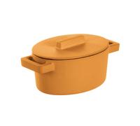 Sambonet Mini casseruola ovale cocotte ghisa smaltata 13 X 10 cm