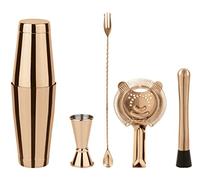 Sambonet Paderno Mixology Set Accessori da Bar, 5 Pezzi Rame