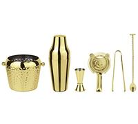 Sambonet Paderno Mixology Set Accessori da Bar, 6 Pezzi Oro